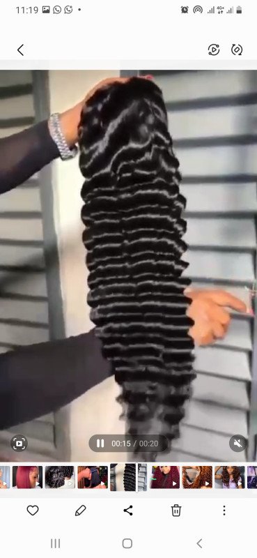 Deep wave SDD wig 28 inches