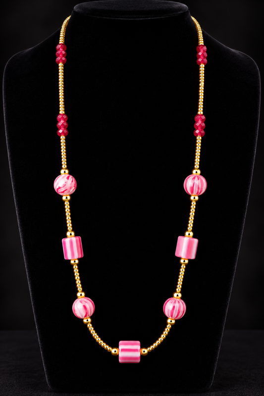 Gembead Caribbean Long Beaded Necklace